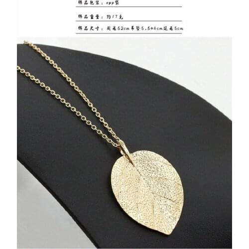 Gold-plated leaves burst style European and American fashion accessories, Short Necklace, womens necklaces