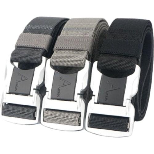Multi functional outdoor sports tactical belt mens nylon pants belt automatic buckle canvas belt