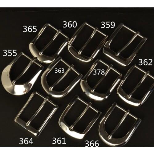 DIY leather craft solid stainless belt pin buckle 40mm inner width multi design 2pcs/lot