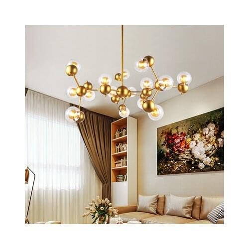 DNA molecule magic bean Nordic pendant lights postmodern living room creative space personality pendant lamp