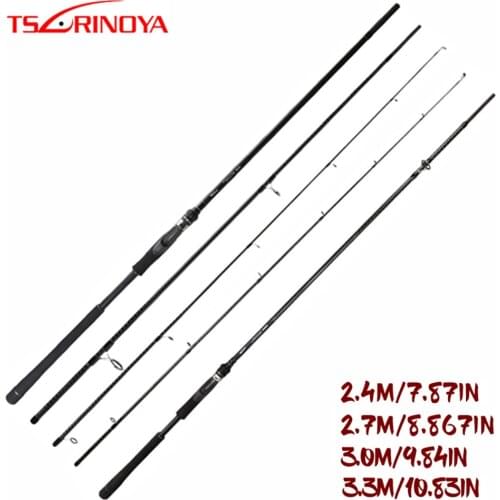 TSURINOYA TYRANTS 2.4m 2.7m 3.0m 3.3m Spinning Fishing Rod Carbon Lure Fishing Rod Pole Distance Throwing Rod for Sea Bass Vara