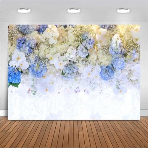 Bridal Flowers Backdrops Wedding Stage Party Decor Photozone Banner Photo Photographic Background For Photo Studio Props