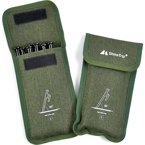 20cm 30cm High Quality Outdoor Camping Tent Pegs Bag Cloth Wind Nail Oxford Storage Tent Camping Rope Hammer For Outdoor Po H4J6