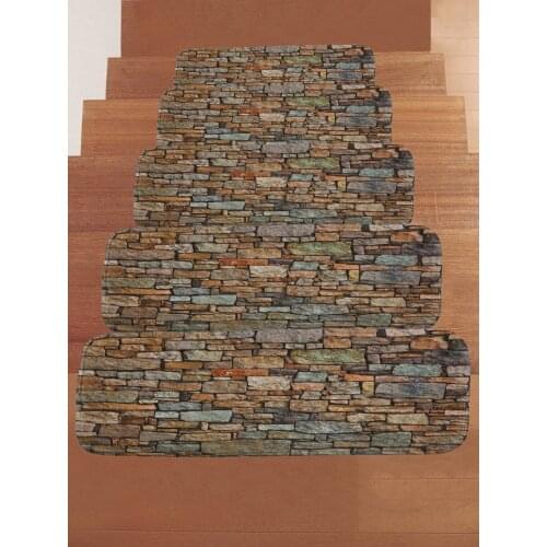 Creative Stone wall Mat Carpet home bedroom door non-slip stair mat customization New Arrivel