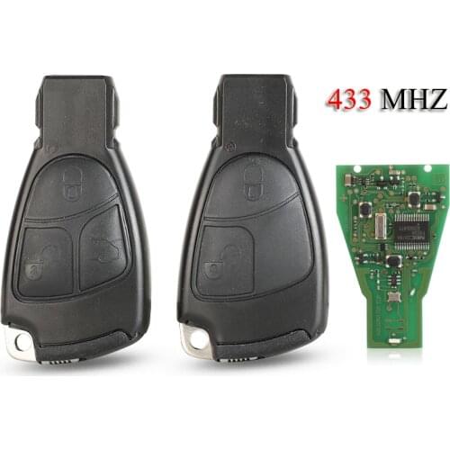Kutery 5PCS/Lot Remote Smart Car Key For Mercedes Benz B C E ML S CLK CL 1996-2005 2/3Buttons 433Mhz