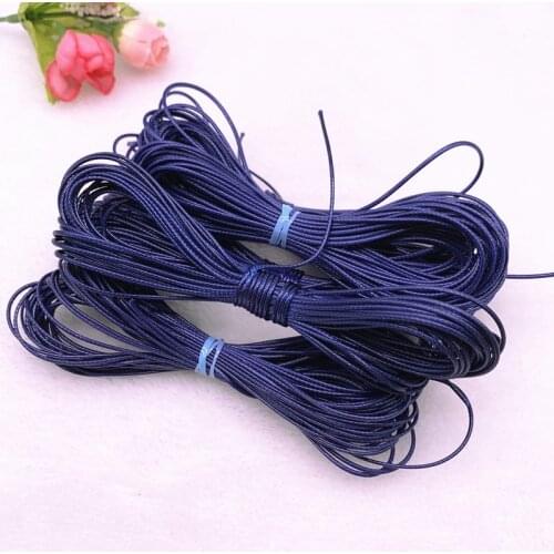 0.5-2.0mm Navy Waxed Cord Waxed Thread Cord String Strap Necklace Rope Beads for Jewelry Making DIY Bracelet Accessories
