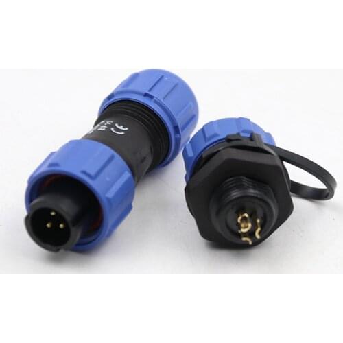 WEIPU SP11 Waterproof Industrial Electrical Connector IP68 Welding Wire Male Female Plug Socket 2 3 4 5 Pin Panel Power Adapter