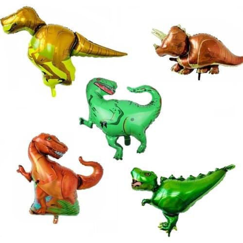 1PC large Dinosaur Cartoon Balloons Aluminum Foil Animal Balloon Birthday Party Decorations Kids Toy Supplies globos