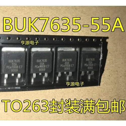 10Pcs BUK7635-55A BUK7635 ic TO-263 for AUDI J518 ECU reported electrical circuit fault damage transistor
