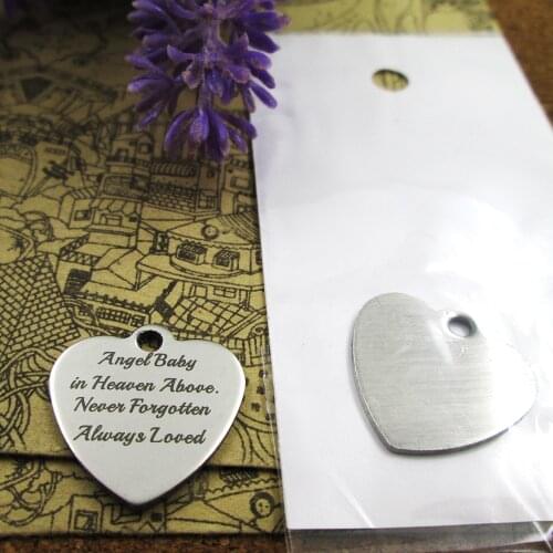 10pcs--"angel baby in heaven"stainless steel charms more style for choosing DIY Charms pendants for necklace