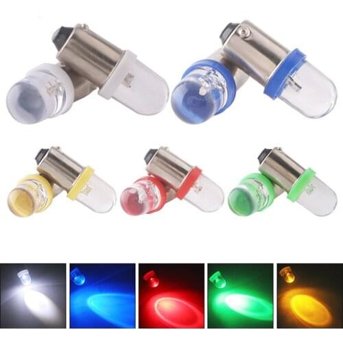 50Pcs BA9S 1SMD Convex LED Bulbs Car Replacement Lights Wedge Instrument Lamp Width Reading Light DC 12V