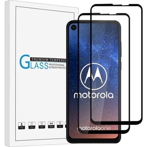 9D 9H Tempered Glass For Moto One Action Full Cover Screen Protector For Motorola Moto One Action Protective Phone Film