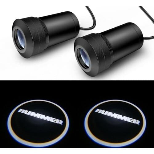 AEING 2pcs Ghost Shadow Logo welcome Car LED Door Light Laser Courtesy Slide Projector logo Emblem light For Hummer H1 H2 H3 HX