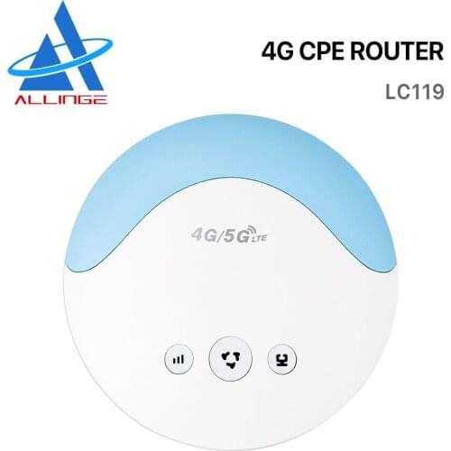 ALLINGE LC119 EU Wifi Routers 4G LTE CPE Wireless Router WAN-LAN Port Support SIM Card Portable Wireless WI-FI Cat4 Cat6 300mbps