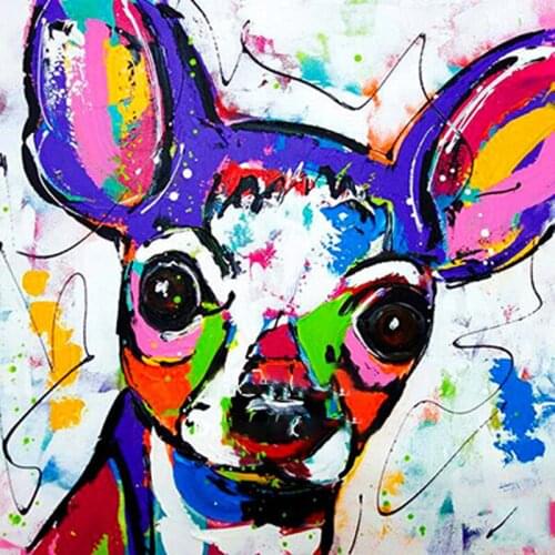 Animals DIY Diamond Mosaic Color Dog Diamond Painting Drawing Full Square Round Drill Diamond Embroidery Cross Stitch Home Decor