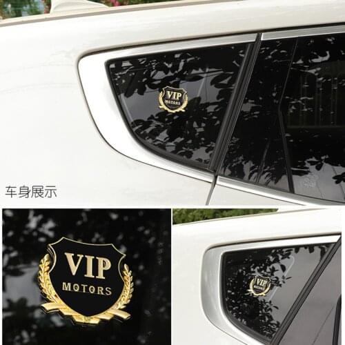 Car Styling 3D VIP Sticker Emblem Badge Decal For Audi A-series C-series S-series SQ-series RS-series Q3 Q5 SQ5 Q7
