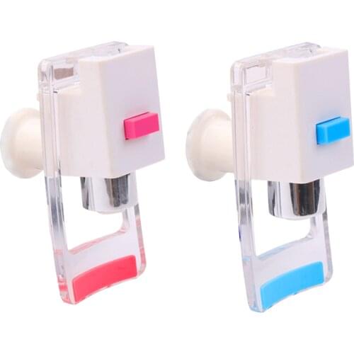B Push Style Water Cooler Faucet, Blue/Red (Cold/Hot) Handle, (Pack Of 2)