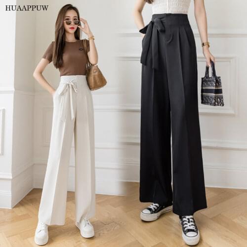 HUAAPPUW Women's Wide Trousers