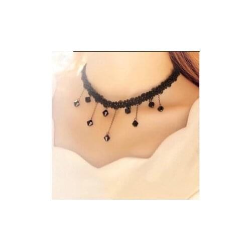 Korean version of the popular jewelry hand-woven lace droplets clavicle chain tassel Miss Mao Yilian wholesale free shipping