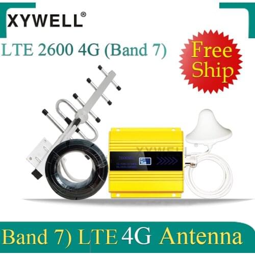 New!! 4G 2600mhz FDD LTE Band7 4G Cellular amplifier GSM Mobile Signal Booster LTE 2600 4G Network 4G Data Signal Repeater