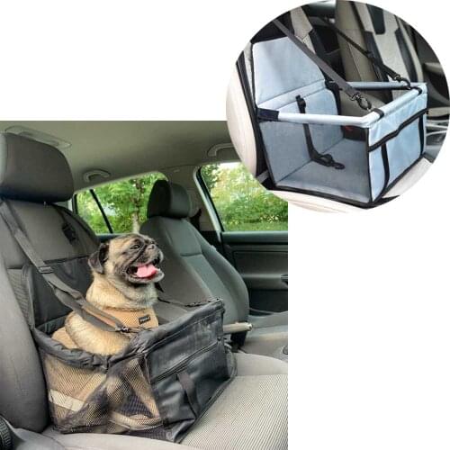 Pet Carriers Travel Dog Car Seat Cover Folding Hammock Bag Carrying For Cats Dogs chien transportin perro autostoel hond PVC