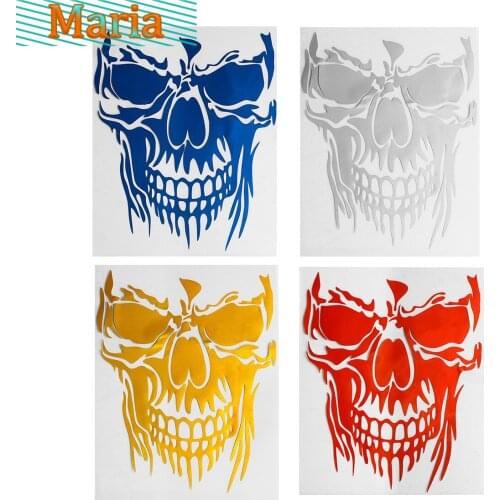 Popular Domineering Skull Car Sticker Vinyl Decal Body Truck Tail Door Window Door SUV General Car Supplies Decoration