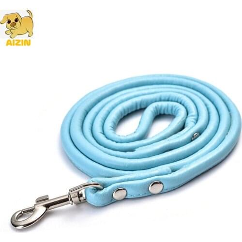 Dog Leashes PU Leather Soft Strong Small Size For Puppy Dog Cat Outdoor Walking Collar Leads Pet Products Supplier Dropshipping