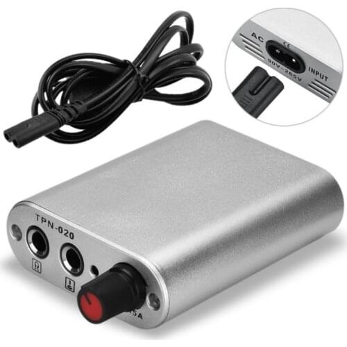 Silver Professional Mini Tattoo Power Supply Powerful Tattoo Motor Digital Power Stylish Tattoo Machine Adjustable Tattoo Power