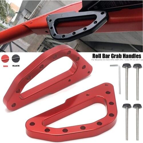 For Can-Am Maverick X3 XDS XRS XMR XRC Turbo RR X3 2017-2021 2020 2019 2018 Heavy Duty Billet Aluminum Roll Bar Grab Handles