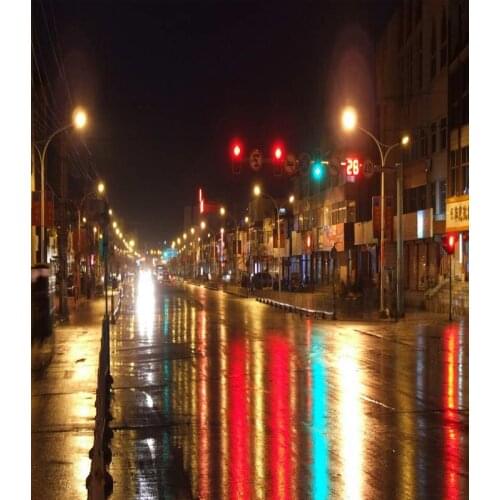 TR Photographic Camera Backdrops City Road Night Color Lighting Background for Wedding Photo Shoot Studio Props Customized Vinyl