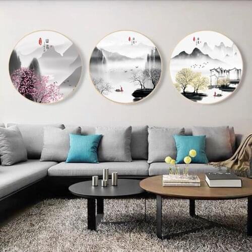 Spring/Summer/Autumn/Ainter Ink painting landscape painting Chinese style Cross Stitch Set Cotton 11CT Cross-stitch Kits Decor