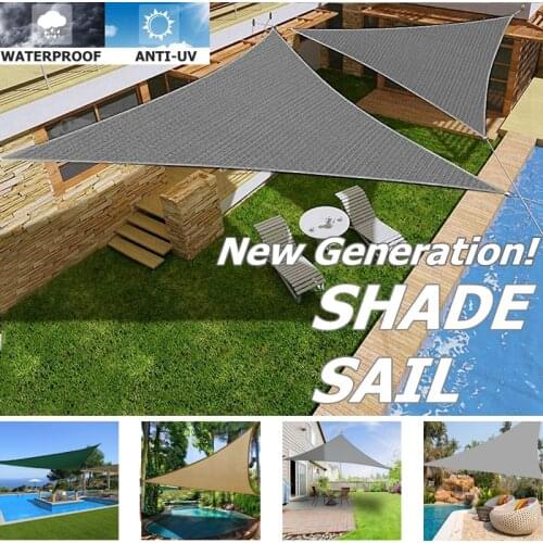 Awning Waterproof Tarp Tent Shade Ultralight Garden Triangle Canopy Sunshade Outdoor Camping Hammock Rain Fly Beach Sun Shelter