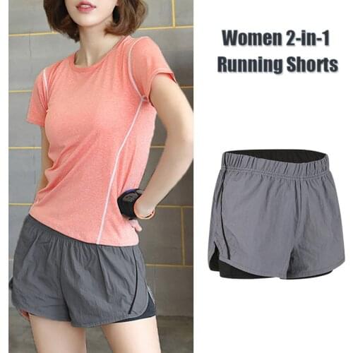 Running Shorts Women Shorts Breathable Quick Dry Solid Seamless Workout Yoga Shorts Fitness Home Gym Sportswear