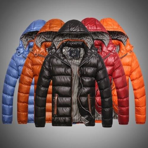 Winter Jacket Men 2020 Fashion Hooded Male Parka Jacket Mens Solid Thick Jackets and Coats Men Winter Parkas with Removable Hood
