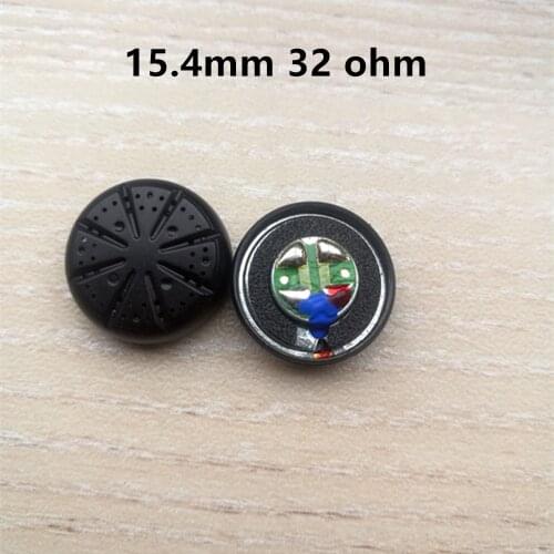 1 Pair 15.4mm 32ohm Flat Head Earbuds Speaker MX500 Speaker Driver Unit Earphone Speaker DIY Earphone Accessories