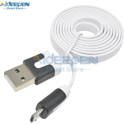 1Pcs 1m 3.3ft Micro USB Charging Cable Blue For Wemos D1 Wemos D1 Mini NodeMcu Wire Random Color