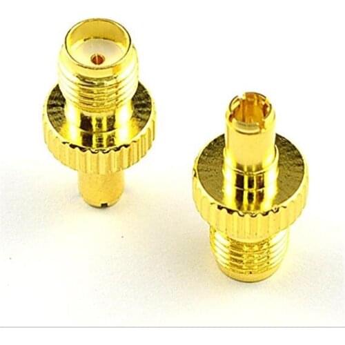 2PCS 3G 4G antenna connector SMA female jack to TS9 male plug rf wifi adapter