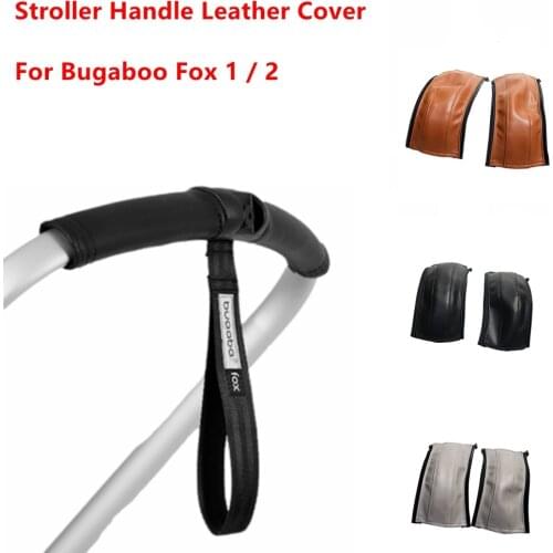3Pcs/Sets Pu Leather bumper Covers For Bugaboo Fox 1/2 Handle Wheelchairs Baby Stroller Armrest Protective Case Pram Accessories