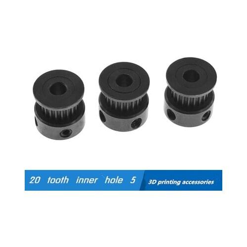 3D printer accessories 2GT-6MM20 tooth bandwidth 6 inner hole 5 high quality iron synchronous wheel