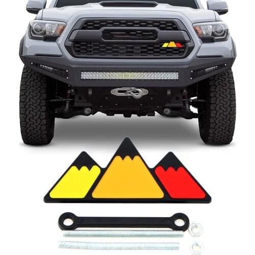 Grille Badge Emblem Decoration Label Replacement for 4Runner Tundra Sequoia Rav4 Highlander Car Sticker Car Goods