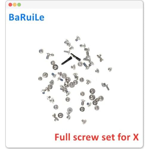 BaRuiLe 10sets Full Screws Set for iPhone XS XR XS Max Complete Screw Inner Kits Accessories Replacement Parts for iphone X