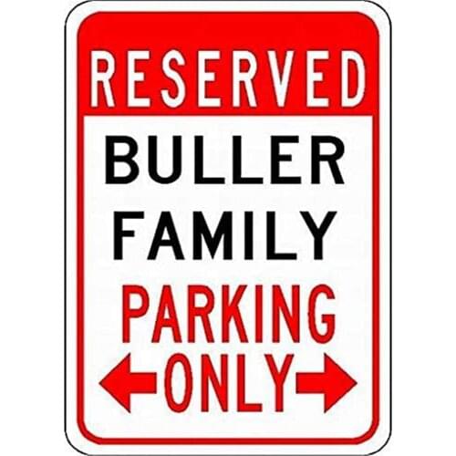 Buller Family Caution Classic Tin Signs Vintage Look Sign Poster Plaque for Bar Cafe Garage Home Outdoor Courtyard Wall Art Deco