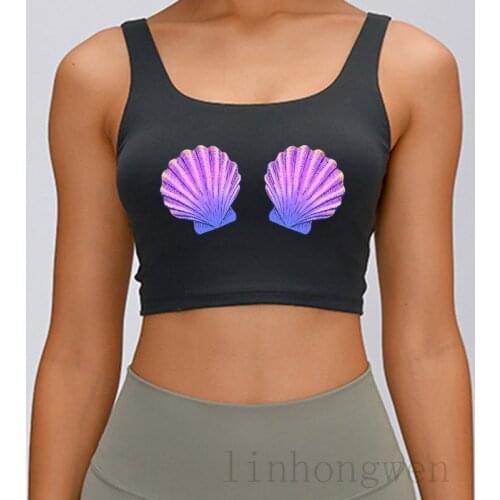 Mermaid Seashell Bra Cute Swimsuit Top The Origina Tank Top Custom Female Gift Gents Spring Normal Tops Plus Size 3xl Vest
