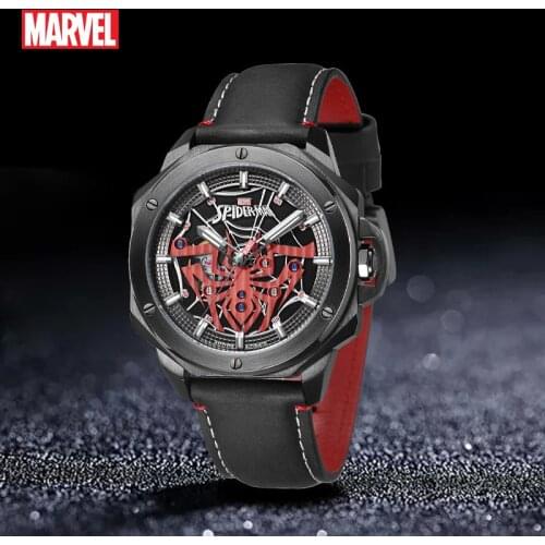 Disney Marvel Hero Auto Mechanical Watches Spider-Man Hollowed-out Trendy Mens Watch Automatic Watch Men Watch 2020 Luxury