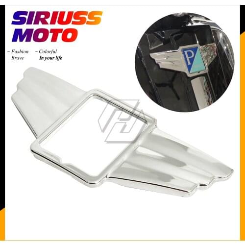 Motorcycle Chrome Wings Logo Trim Case for Piaggio Vespa GTS300 GTS 300 Super