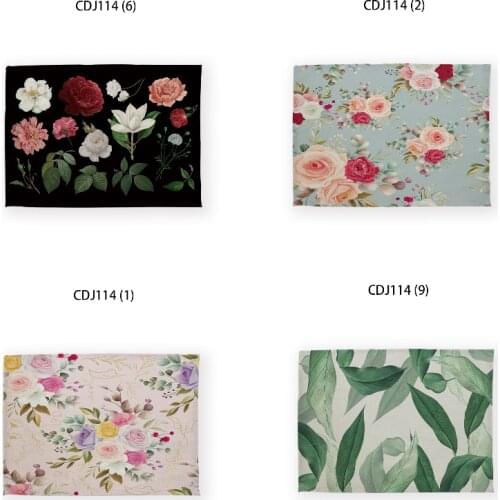 Flower leaves table mats placemat home decoration accessories for kitchen placemat for dining table kitchen accessories table