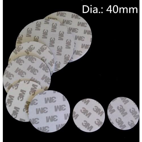 Round Dia. 40mm by Strong Adhesive EVA White or Black Foam Tape 9080 Stickers Pad Mounting Double Sided Use Broadly 100pcs