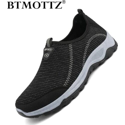 Summer Mesh Men Shoes Casual Lightweight Sneakers Mens Outdoor Hiking Climbing Shoes Slip-on Mens Loafers Zapatillas Hombre