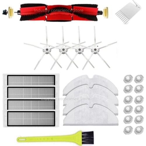Accessories Kits for xiaomi Roborock S50 S51 E25 S5 E20 C10 Roborock Robot Vacuum Parts filter Side Brush Roll Brush