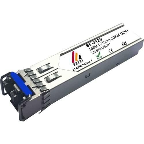 Hot Selling 155M SFP 1310NM 20KM Fiber Optical Transceiver